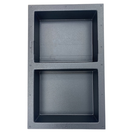 American Built Pro Shower Niche Tile Template, Plastic Rectangle wSplit Equal Sections SN2414 SPLE P1